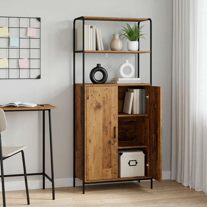 Highboard Gammelt træ 40 x 33 x 161 cm Konstrueret træ