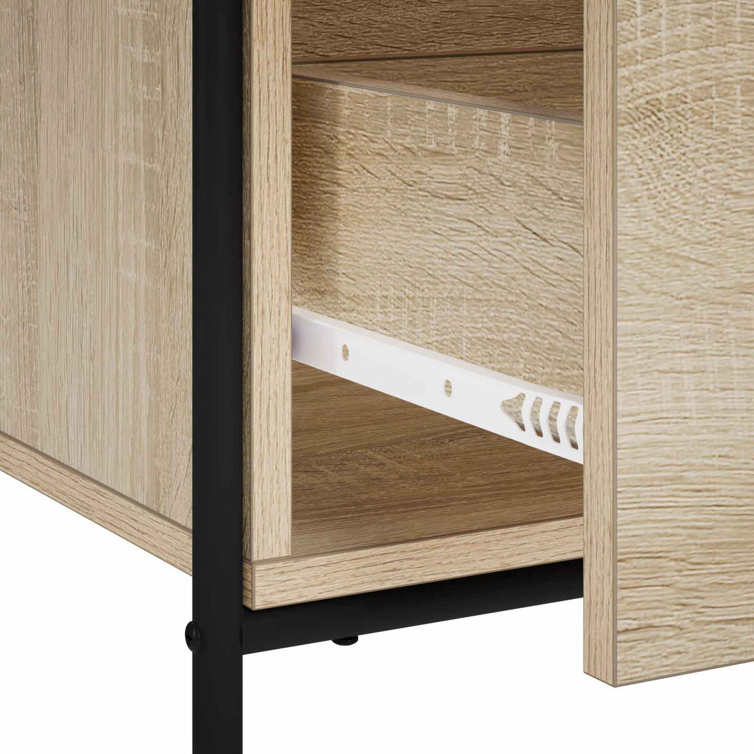 Skuffeskab Sonoma-eg 70 x 39,5 x 71 cm Konstrueret træ