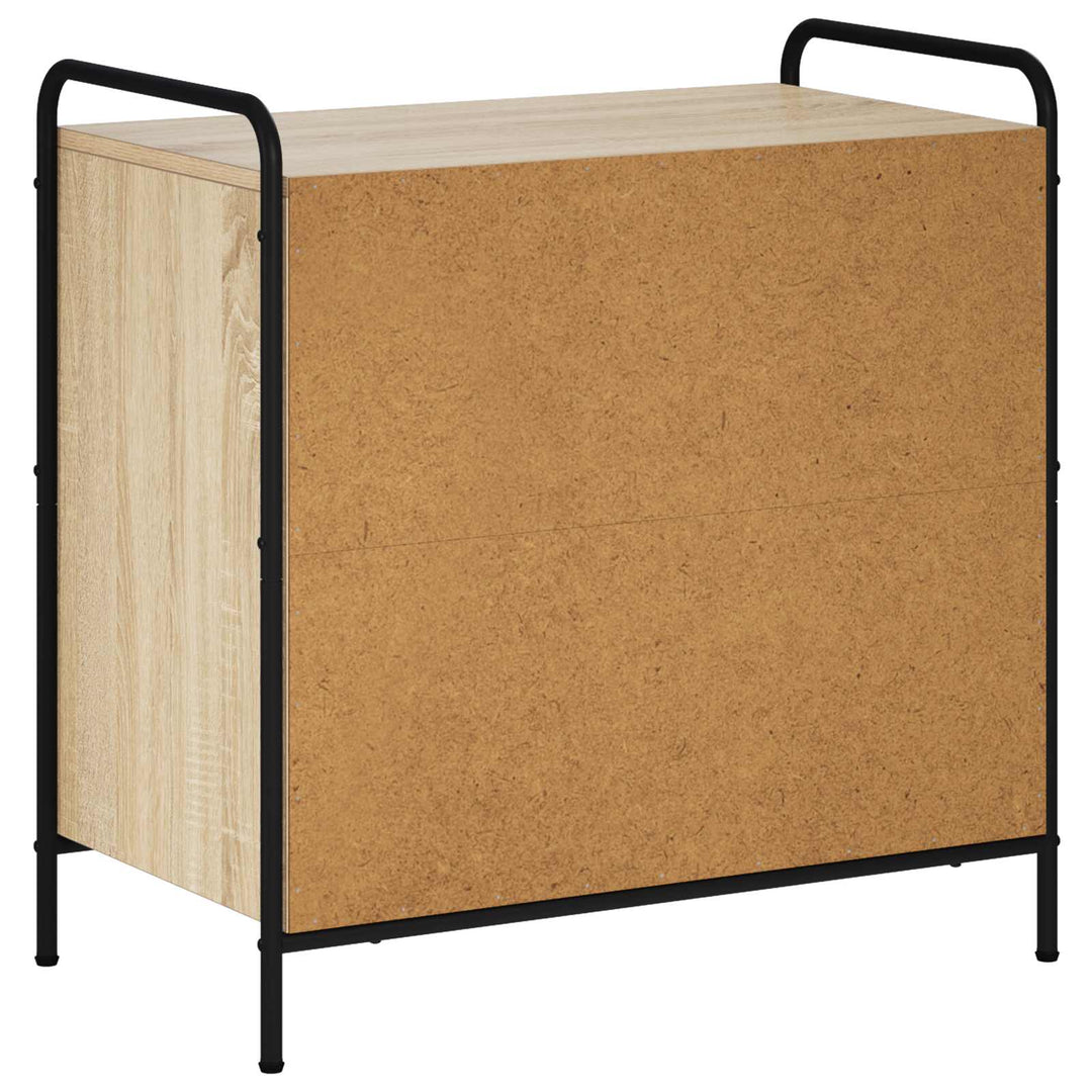 Skuffeskab Sonoma-eg 70 x 39,5 x 71 cm Konstrueret træ