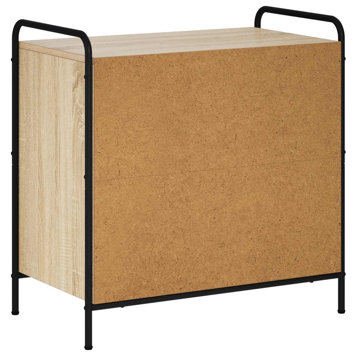 Skuffeskab Sonoma-eg 70 x 39,5 x 71 cm Konstrueret træ