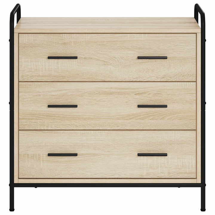 Skuffeskab Sonoma-eg 70 x 39,5 x 71 cm Konstrueret træ