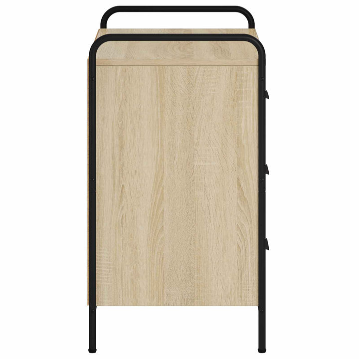 Skuffeskab Sonoma-eg 70 x 39,5 x 71 cm Konstrueret træ