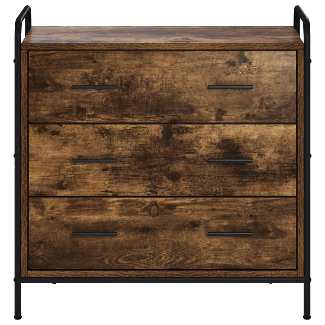 Skuffeskab Røget eg 70 x 39,5 x 71 cm Konstrueret træ