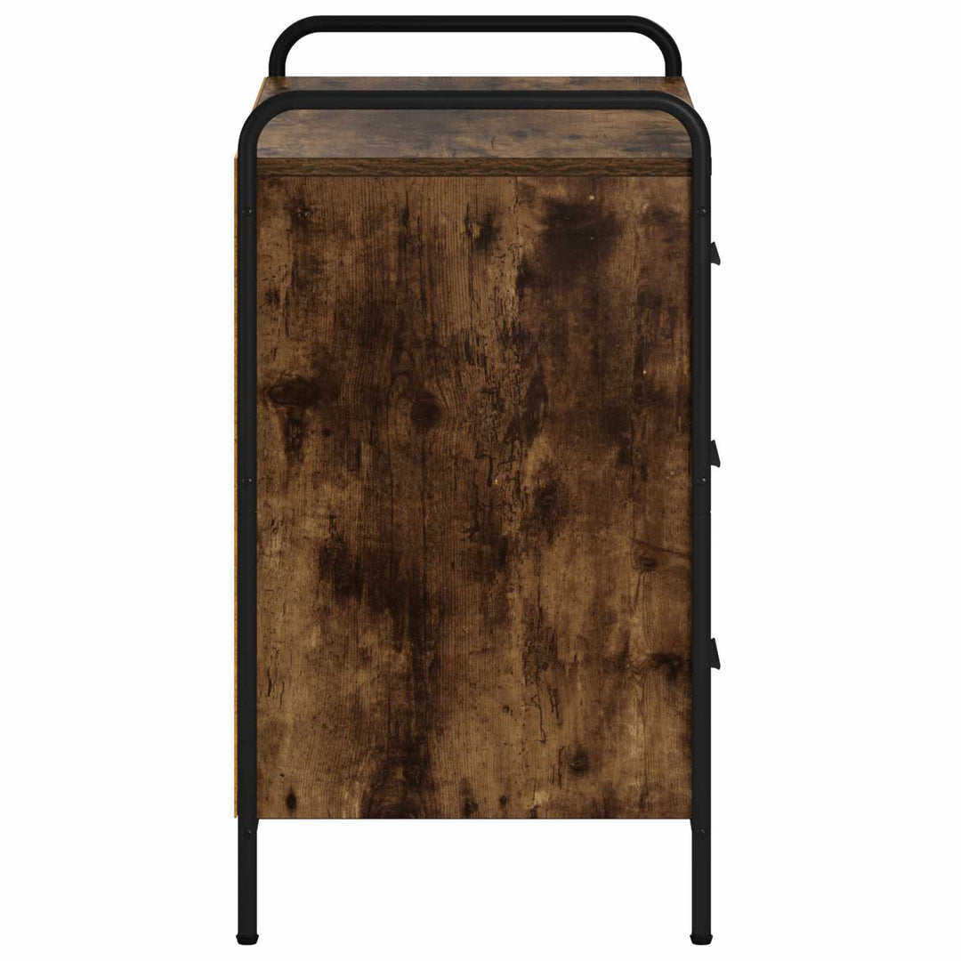 Skuffeskab Røget eg 70 x 39,5 x 71 cm Konstrueret træ