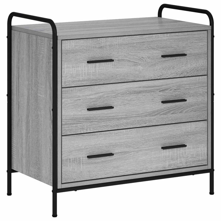 Skuffeskab Grå Sonoma 70 x 39,5 x 71 cm Konstrueret træ