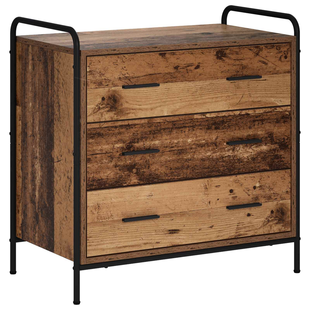 Skuffeskab Gammelt træ 70 x 39,5 x 71 cm Konstrueret træ