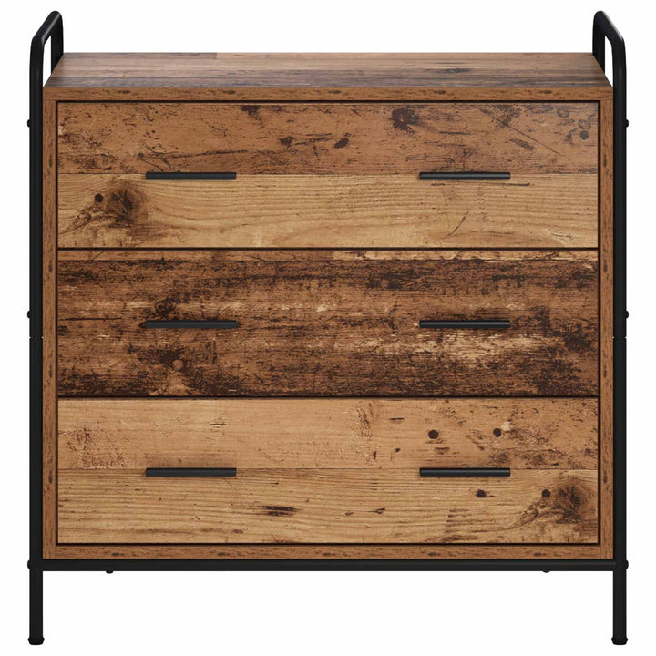 Skuffeskab Gammelt træ 70 x 39,5 x 71 cm Konstrueret træ