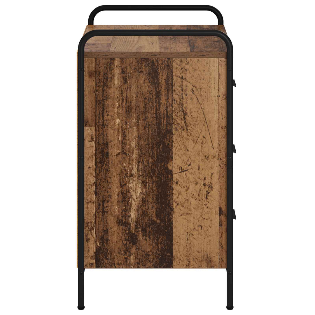Skuffeskab Gammelt træ 70 x 39,5 x 71 cm Konstrueret træ