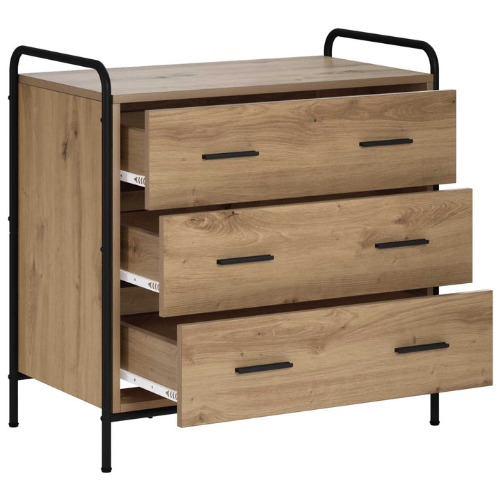 Skuffeskab Artisan-eg 70 x 39,5 x 71 cm Konstrueret træ