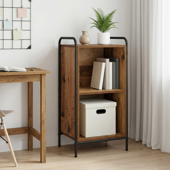 Bogskab 55,5 x 33 x 174 cm Konstrueret træ Gammelt træ