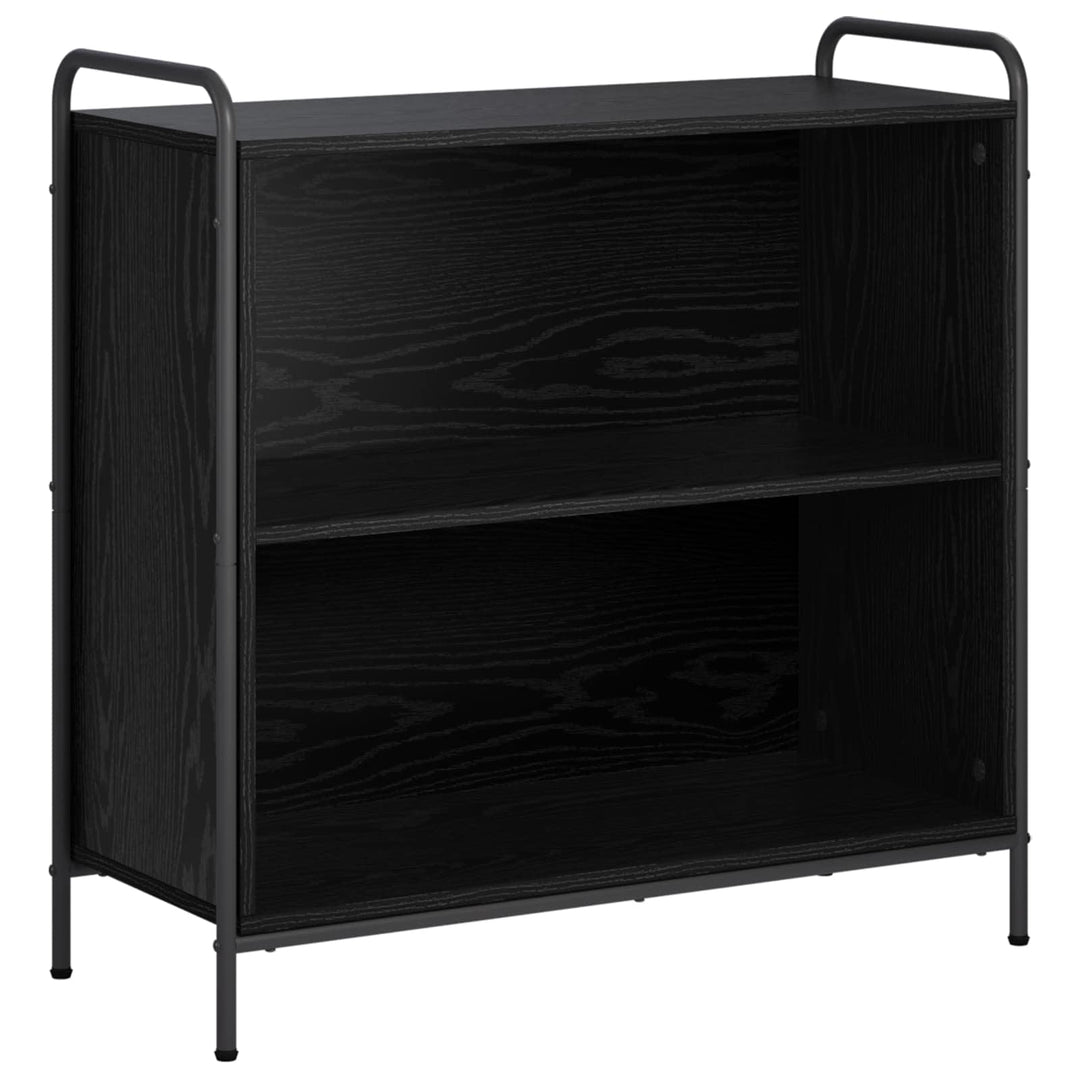 Bogskab 80 x 33 x 80 cm Konstrueret træ Sort eg