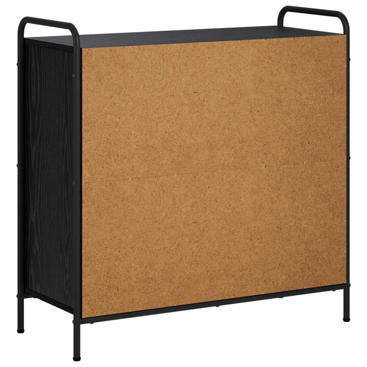 Bogskab 80 x 33 x 80 cm Konstrueret træ Sort eg