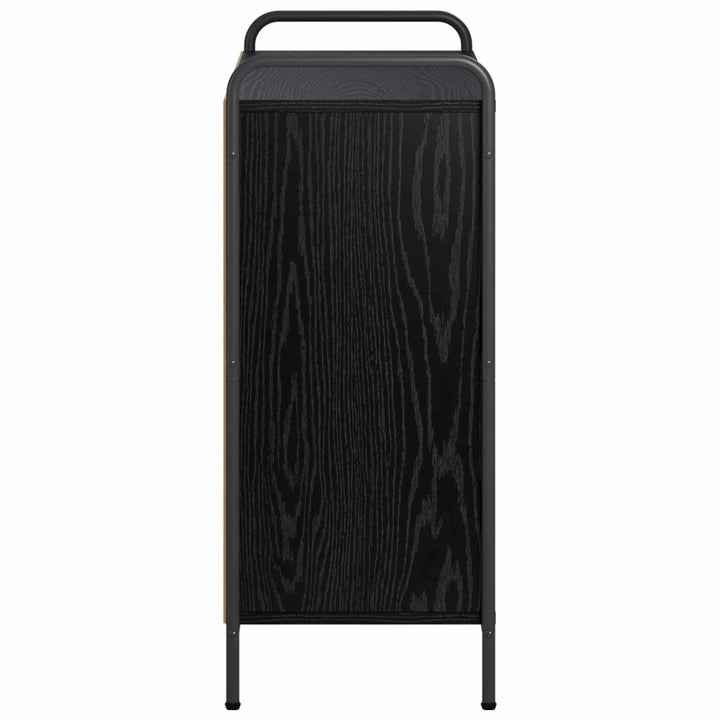 Bogskab 80 x 33 x 80 cm Konstrueret træ Sort eg