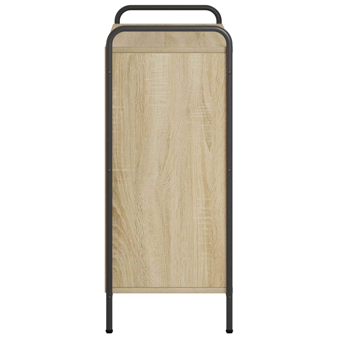 Bogskab 80 x 33 x 80 cm Konstrueret træ Sonoma-eg
