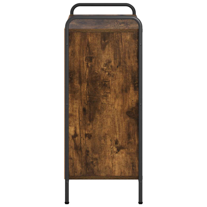 Bogskab 80 x 33 x 80 cm Konstrueret træ Røget eg