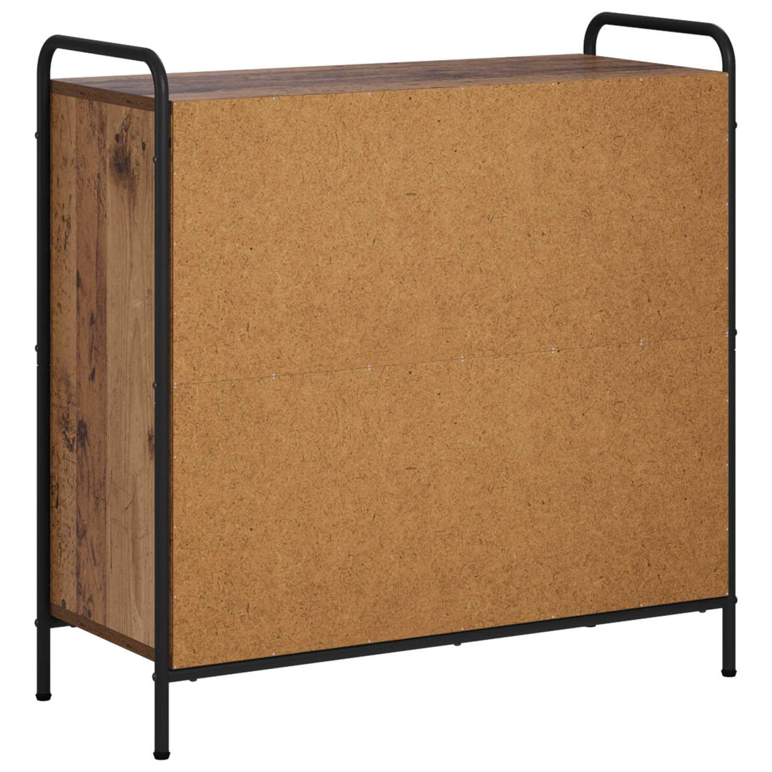 Bogskab 80 x 33 x 80 cm Konstrueret træ Gammelt træ