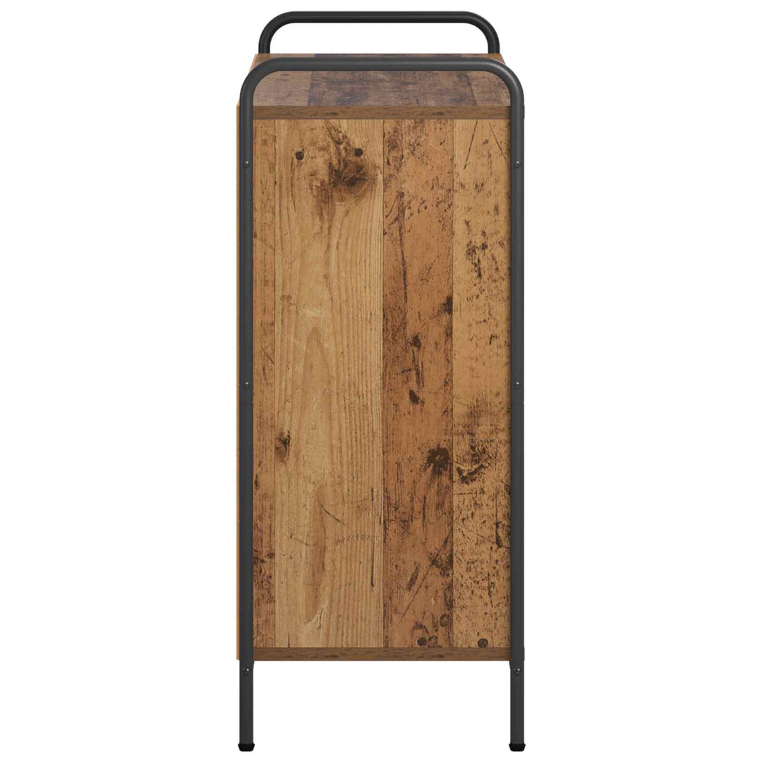 Bogskab 80 x 33 x 80 cm Konstrueret træ Gammelt træ