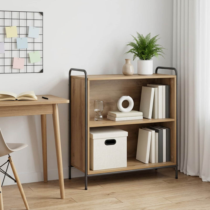 Bogskab 80 x 33 x 80 cm Konstrueret træ Artisan-eg