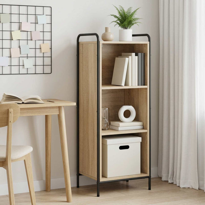 Bogskab 55,5 x 33 x 174 cm Konstrueret træ Sonoma-eg