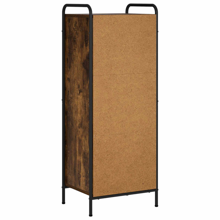 Bogskab 55,5 x 33 x 174 cm Konstrueret træ Røget eg