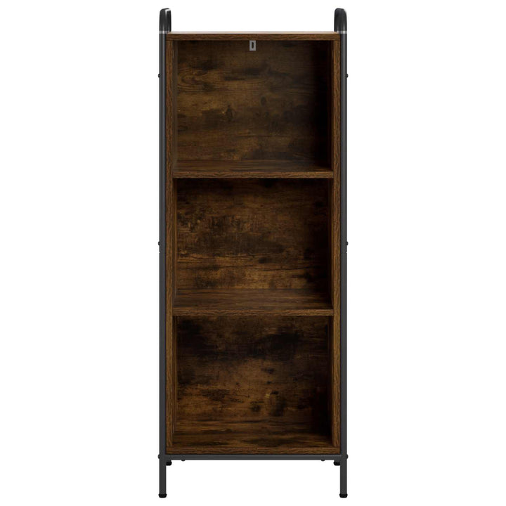 Bogskab 55,5 x 33 x 174 cm Konstrueret træ Røget eg