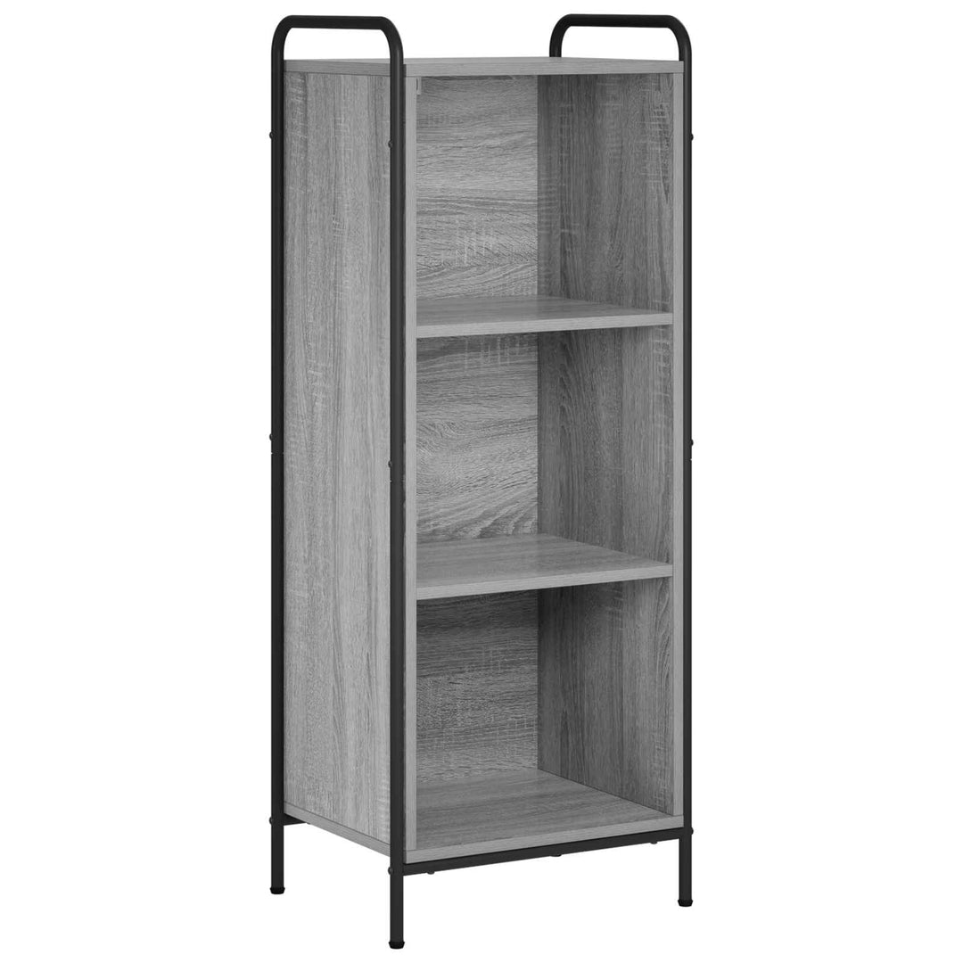 Bogskab 55,5 x 33 x 174 cm Konstrueret træ Grå Sonoma