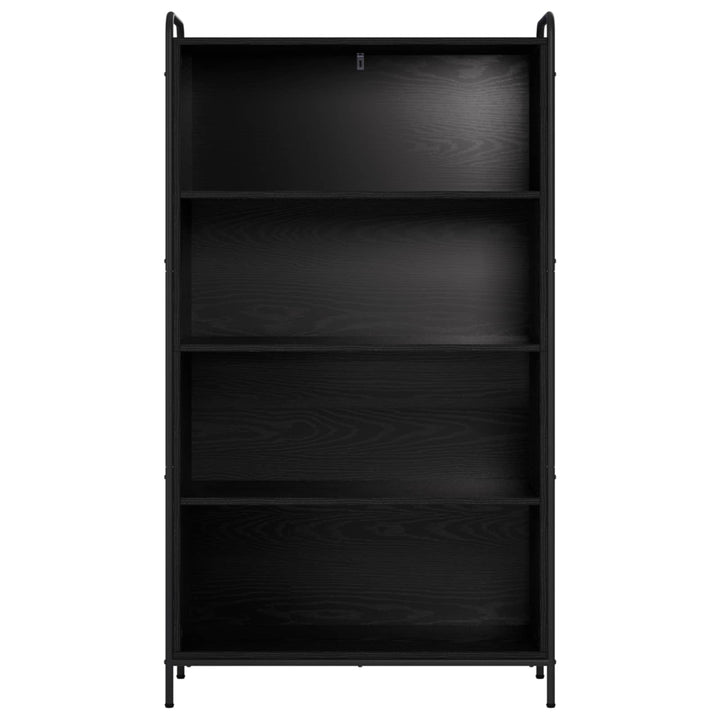 Bogskab 55,5 x 33 x 174 cm Konstrueret træ Sort eg