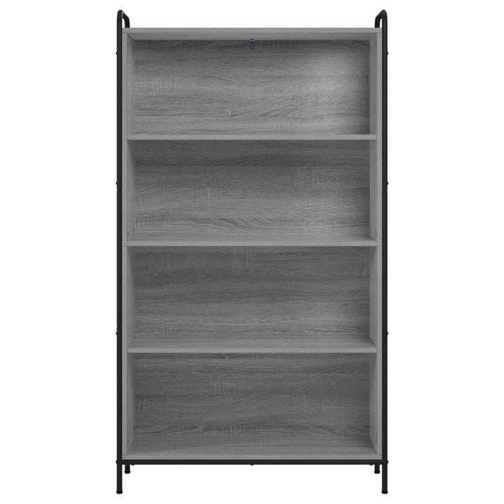 Bogskab 55,5 x 33 x 174 cm Konstrueret træ Grå Sonoma