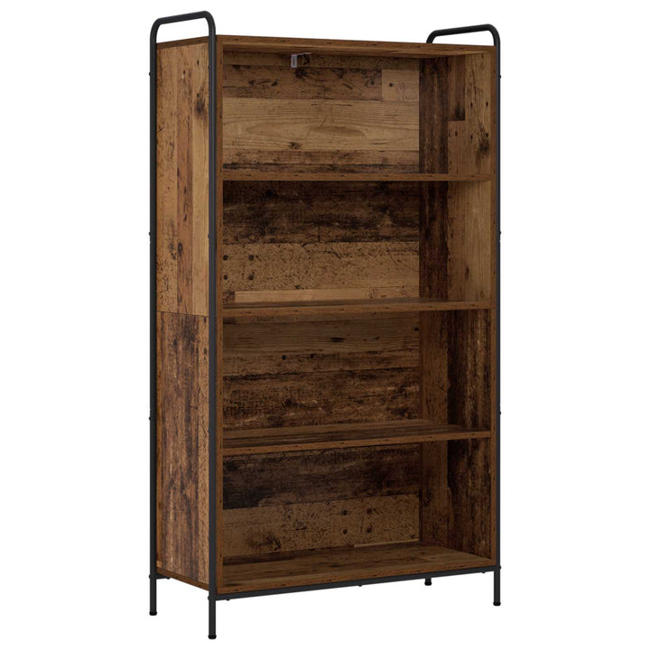 Bogskab 55,5 x 33 x 174 cm Konstrueret træ Gammelt træ