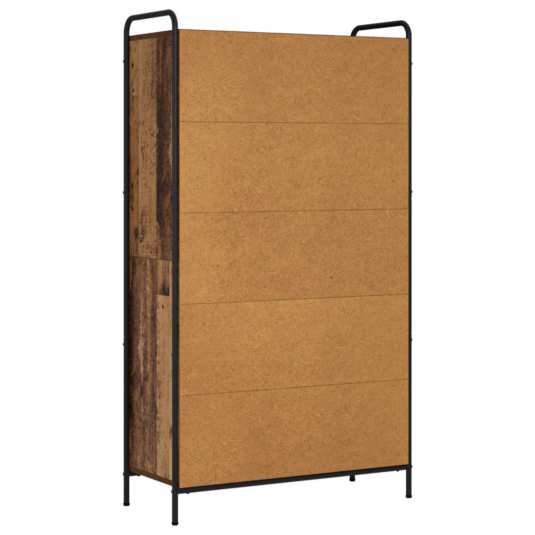 Bogskab 55,5 x 33 x 174 cm Konstrueret træ Gammelt træ