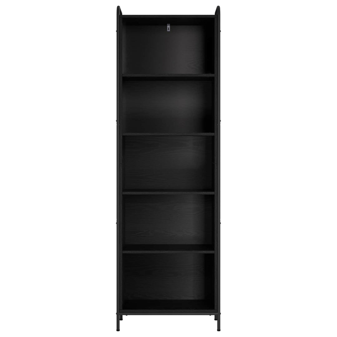 Bogskab 55,5 x 33 x 174 cm Konstrueret træ Sort eg