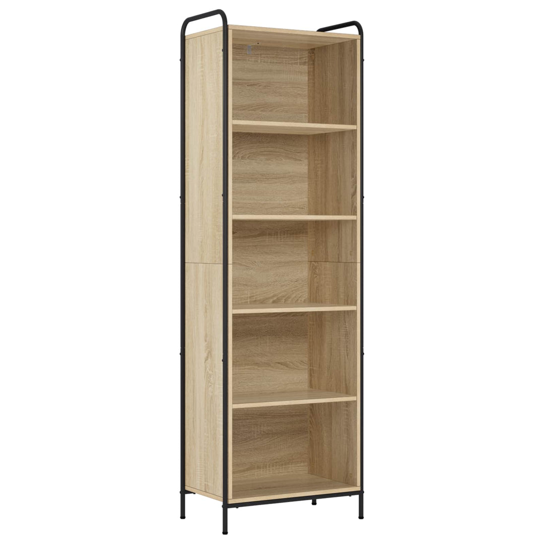 Bogskab 55,5 x 33 x 174 cm Konstrueret træ Sonoma-eg