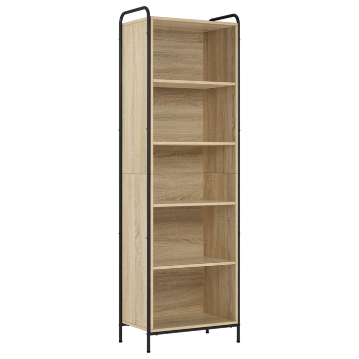 Bogskab 55,5 x 33 x 174 cm Konstrueret træ Sonoma-eg