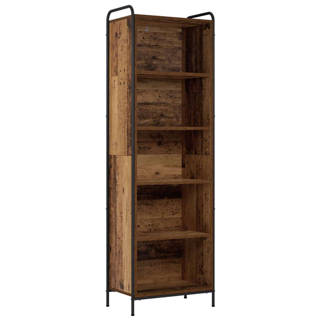 Bogskab 55,5 x 33 x 174 cm Konstrueret træ Gammelt træ