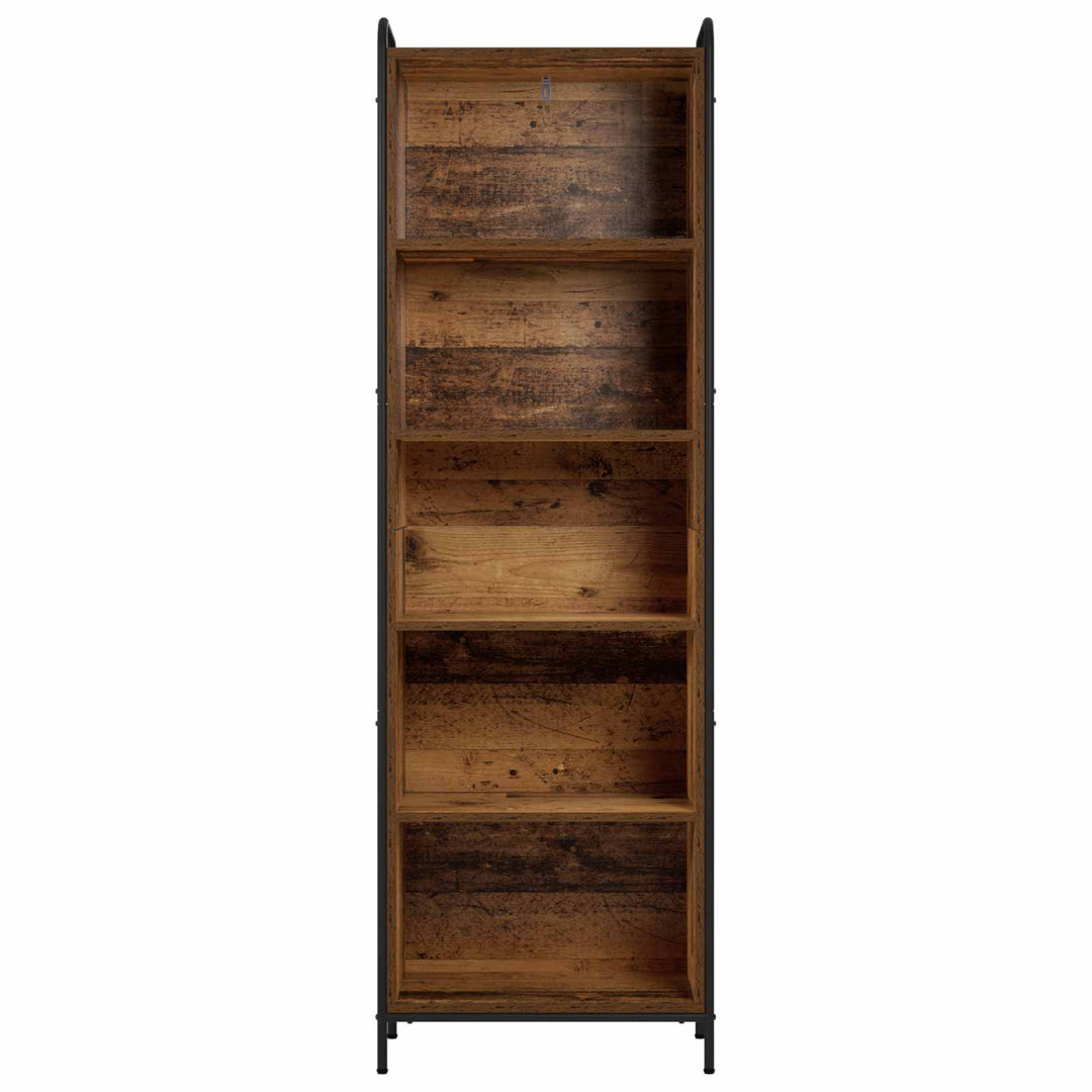 Bogskab 55,5 x 33 x 174 cm Konstrueret træ Gammelt træ