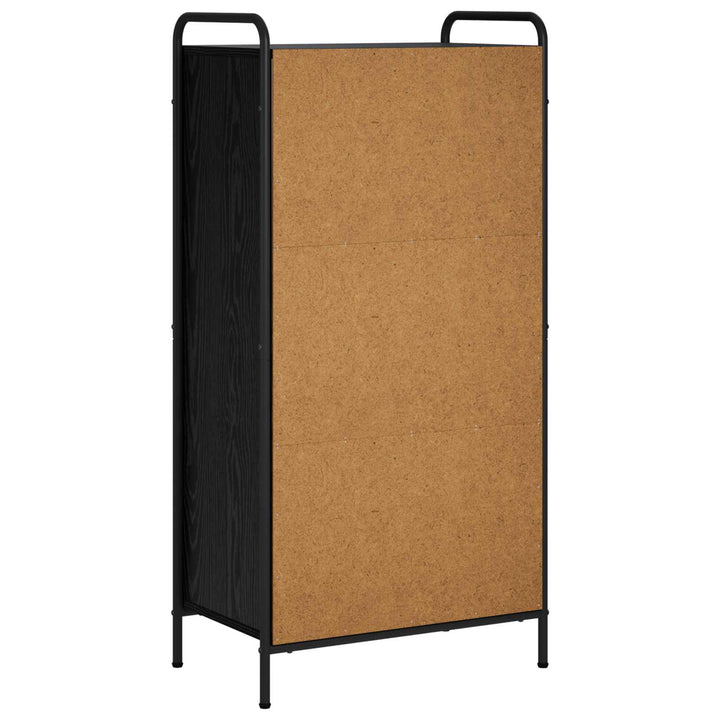 Bogskab 57 x 33 x 111 cm Konstrueret træ Sort eg