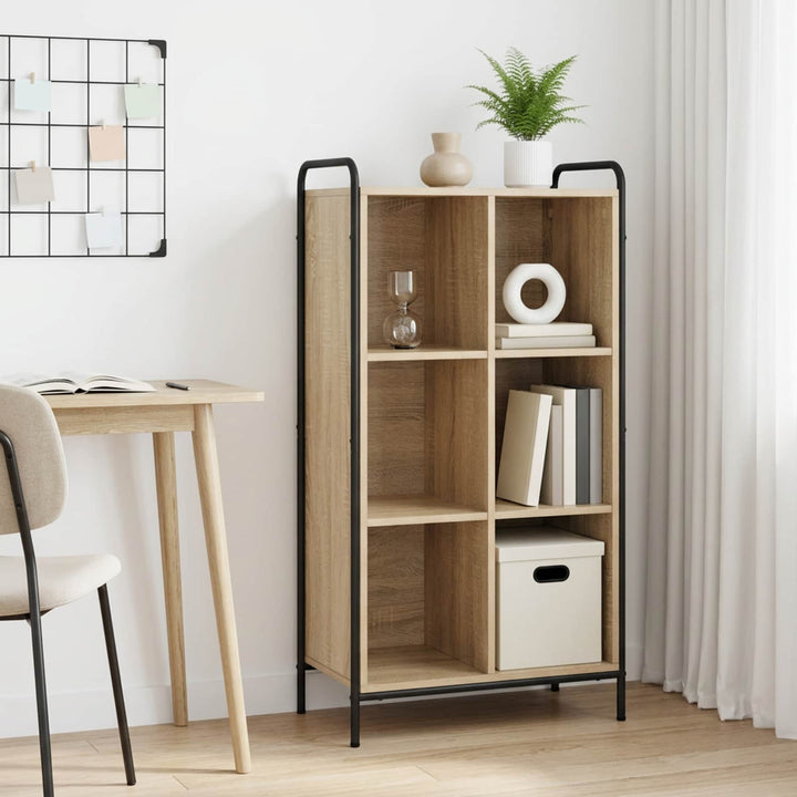 Bogskab 57 x 33 x 111 cm Konstrueret træ Sonoma-eg
