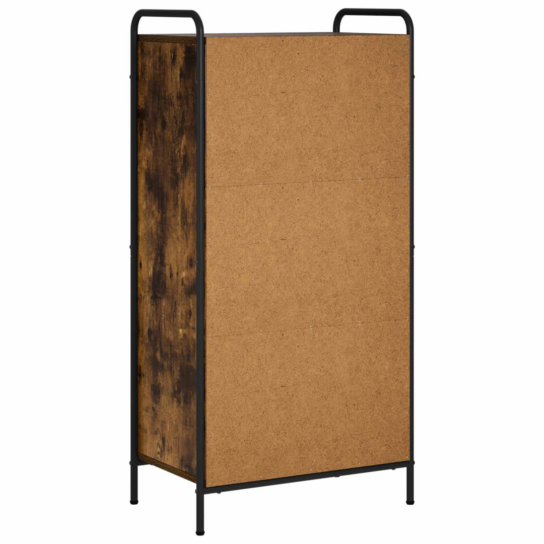 Bogskab 57 x 33 x 111 cm Konstrueret træ Røget eg