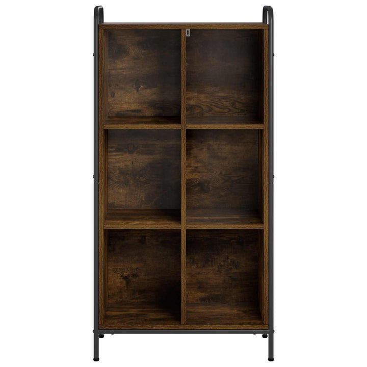 Bogskab 57 x 33 x 111 cm Konstrueret træ Røget eg
