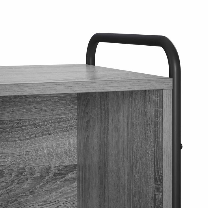Bogskab 57 x 33 x 111 cm Konstrueret træ Grå Sonoma