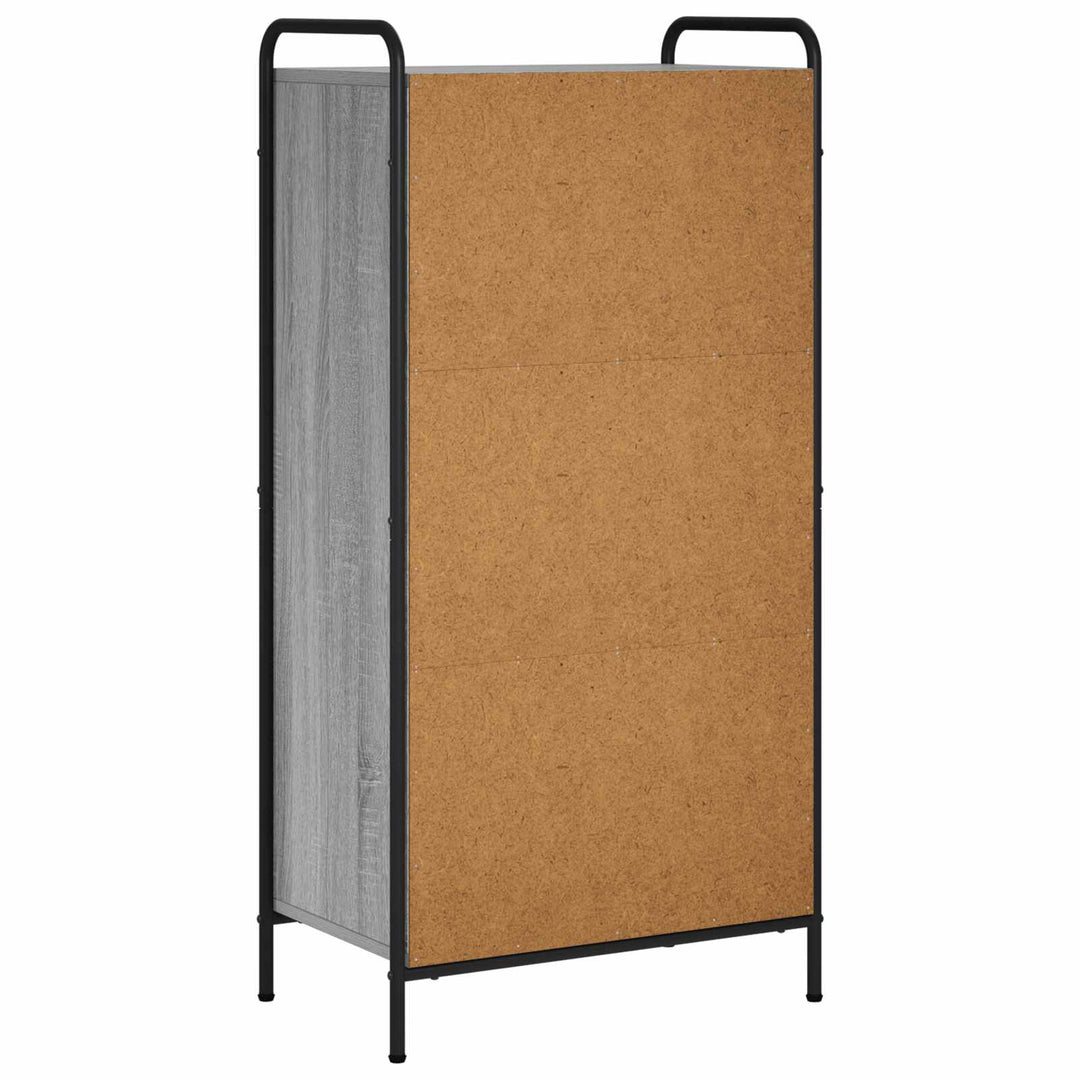 Bogskab 57 x 33 x 111 cm Konstrueret træ Grå Sonoma