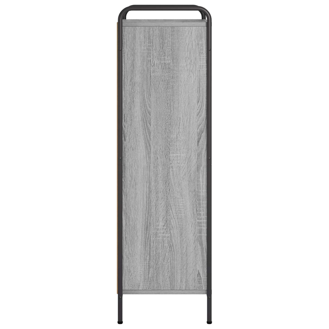 Bogskab 57 x 33 x 111 cm Konstrueret træ Grå Sonoma