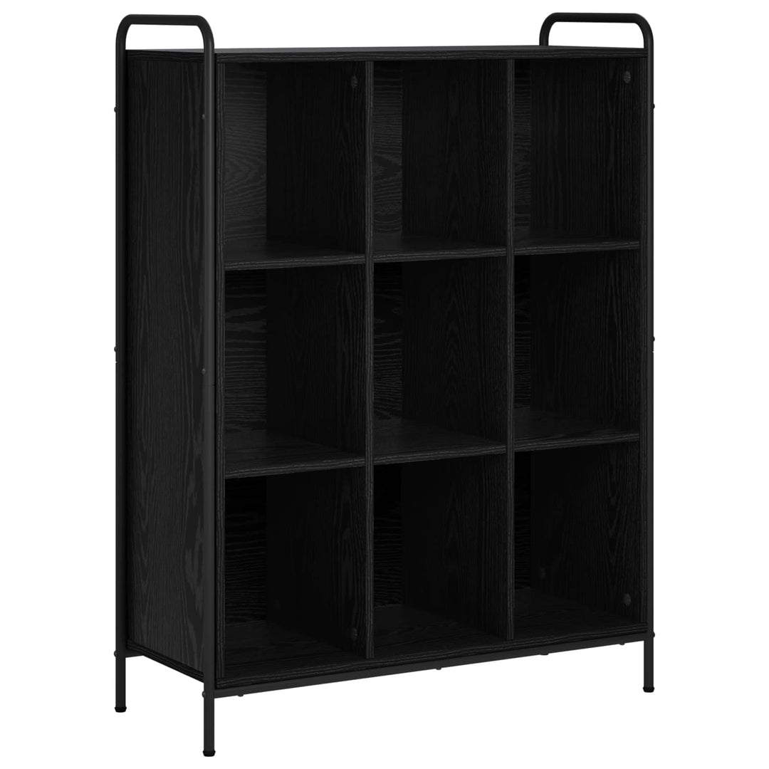 Bogskab 57 x 33 x 111 cm Konstrueret træ Sort eg
