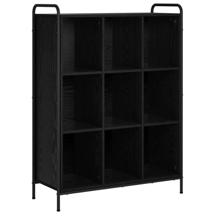 Bogskab 57 x 33 x 111 cm Konstrueret træ Sort eg