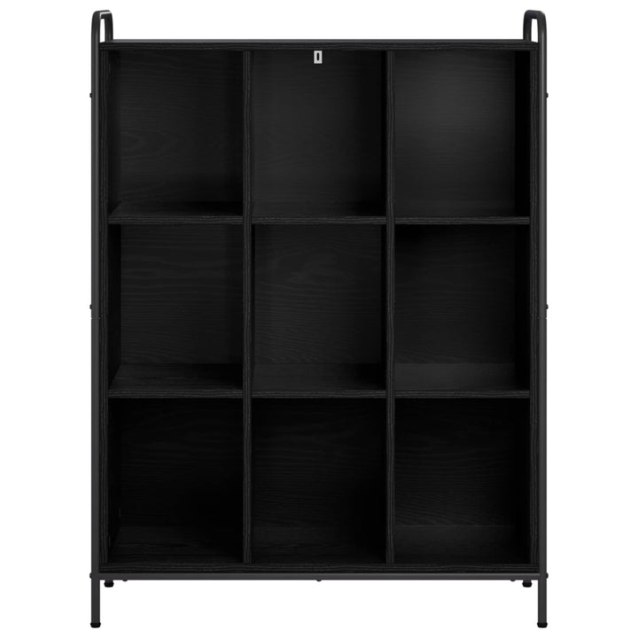 Bogskab 57 x 33 x 111 cm Konstrueret træ Sort eg
