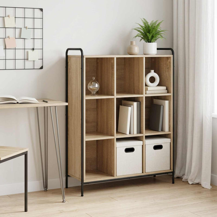 Bogskab 57 x 33 x 111 cm Konstrueret træ Sonoma-eg