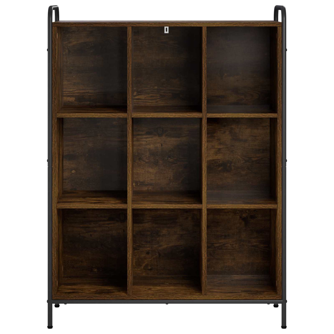 Bogskab 57 x 33 x 111 cm Konstrueret træ Røget eg