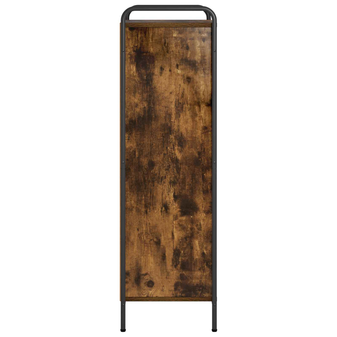 Bogskab 57 x 33 x 111 cm Konstrueret træ Røget eg