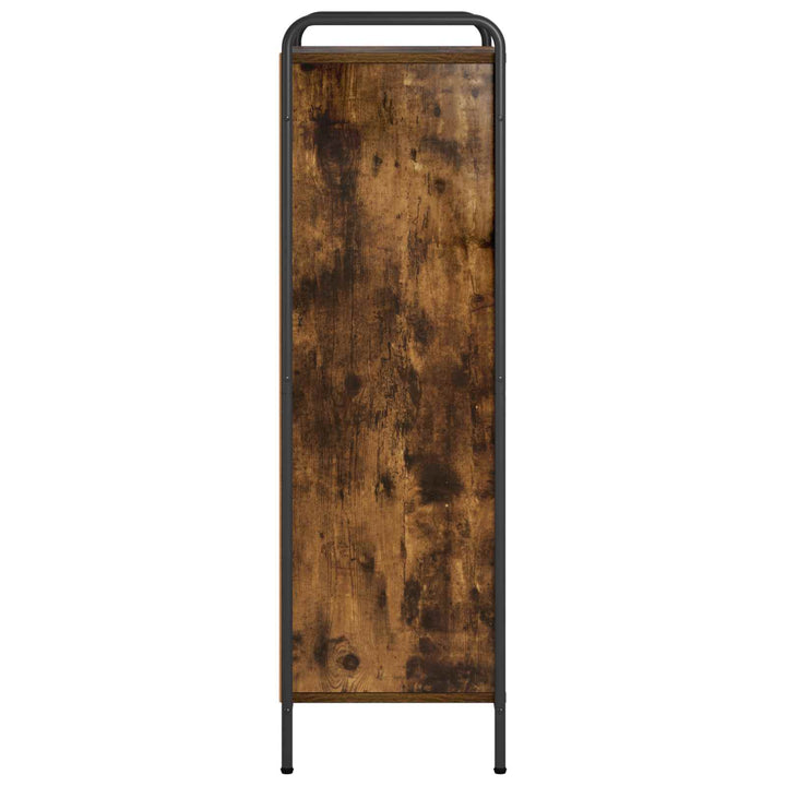 Bogskab 57 x 33 x 111 cm Konstrueret træ Røget eg