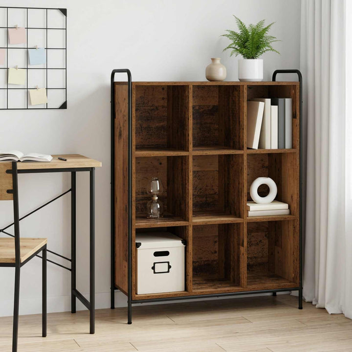 Bogskab 57 x 33 x 111 cm Konstrueret træ Gammelt træ